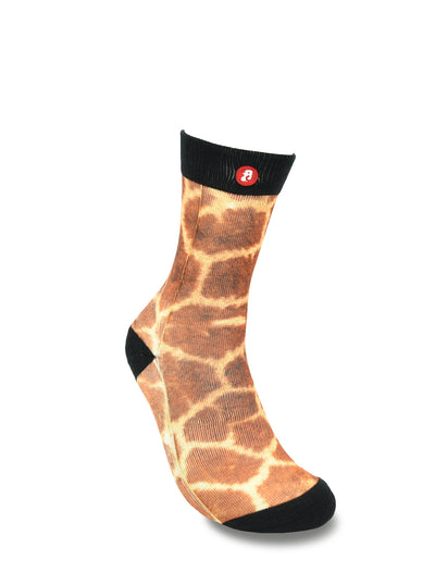 Mens Giraffe Novelty Crew Socks