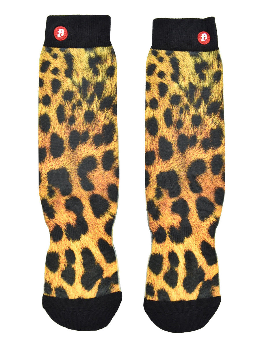Mens Leopard Crew Socks