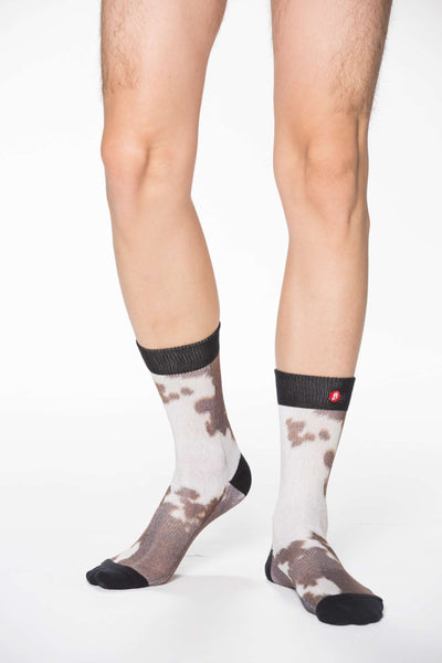 Mens Daily Cattle Crew Funny Socks