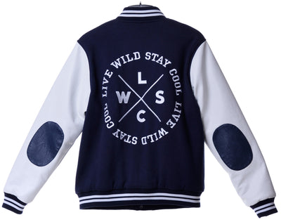 Fools Day Varsity Fd 03 Badge With Lwc Embroidery Bomber Jacket (Women)